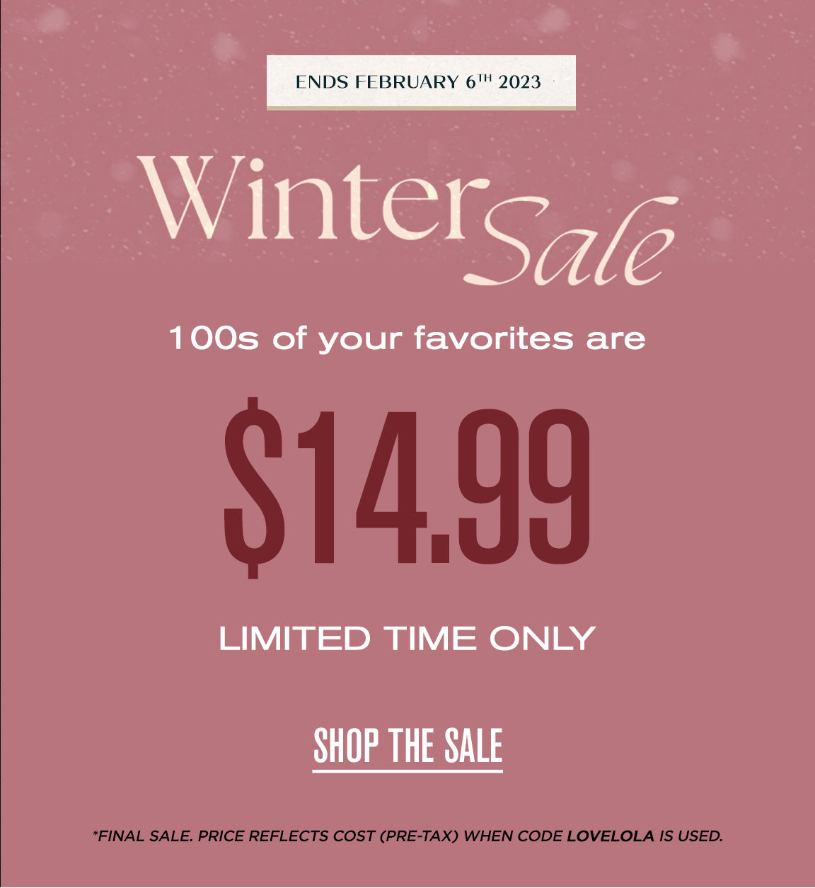 🚨 100s of your FAVORITES are 14.99 👀 Miss Lola